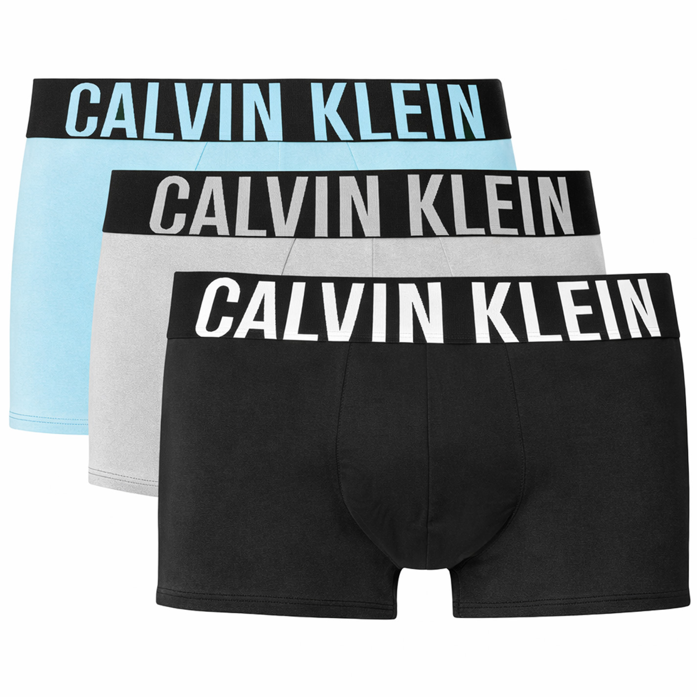Calvin Klein boxers-trunk Intense power 3-pack blue/grijs/zwart